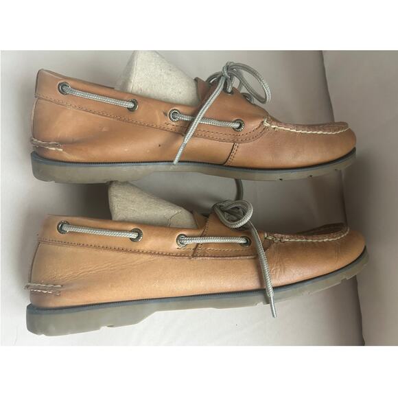 Sperry Authentic Original 2-Eye Boat Shoe Slip On Royal Brown Leather Mens 12W - Picture 3 of 11